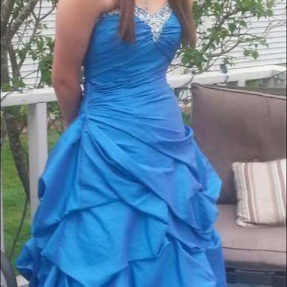 Royal Blue Prom Dress - Picture 2 of 4